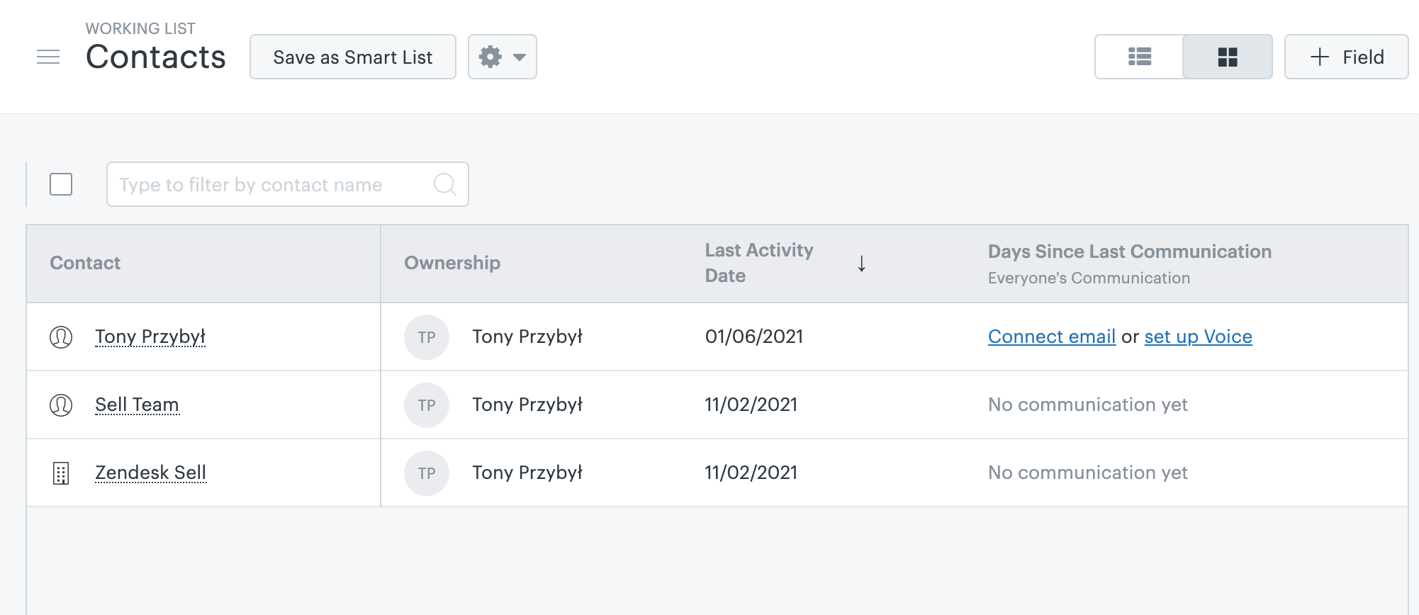 Automatically create contacts in Zendesk Sell