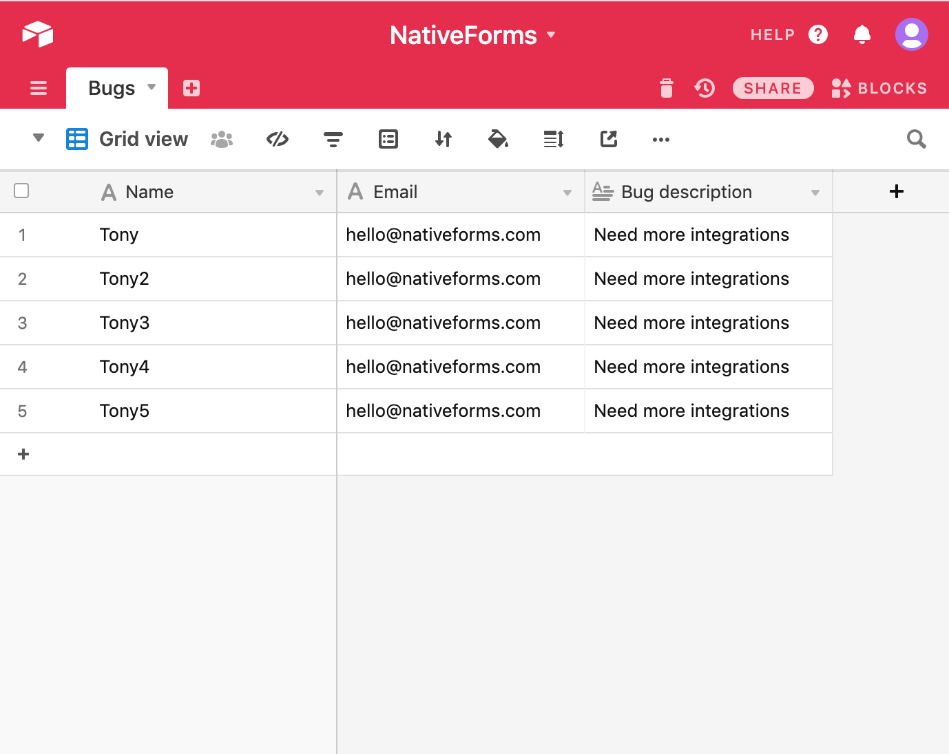 attachments airtable form